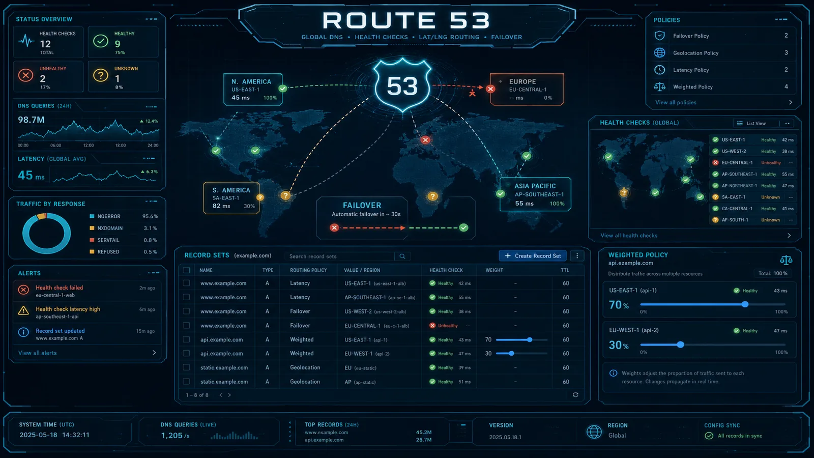 AWS Route 53: DNS and Traffic Management Patterns